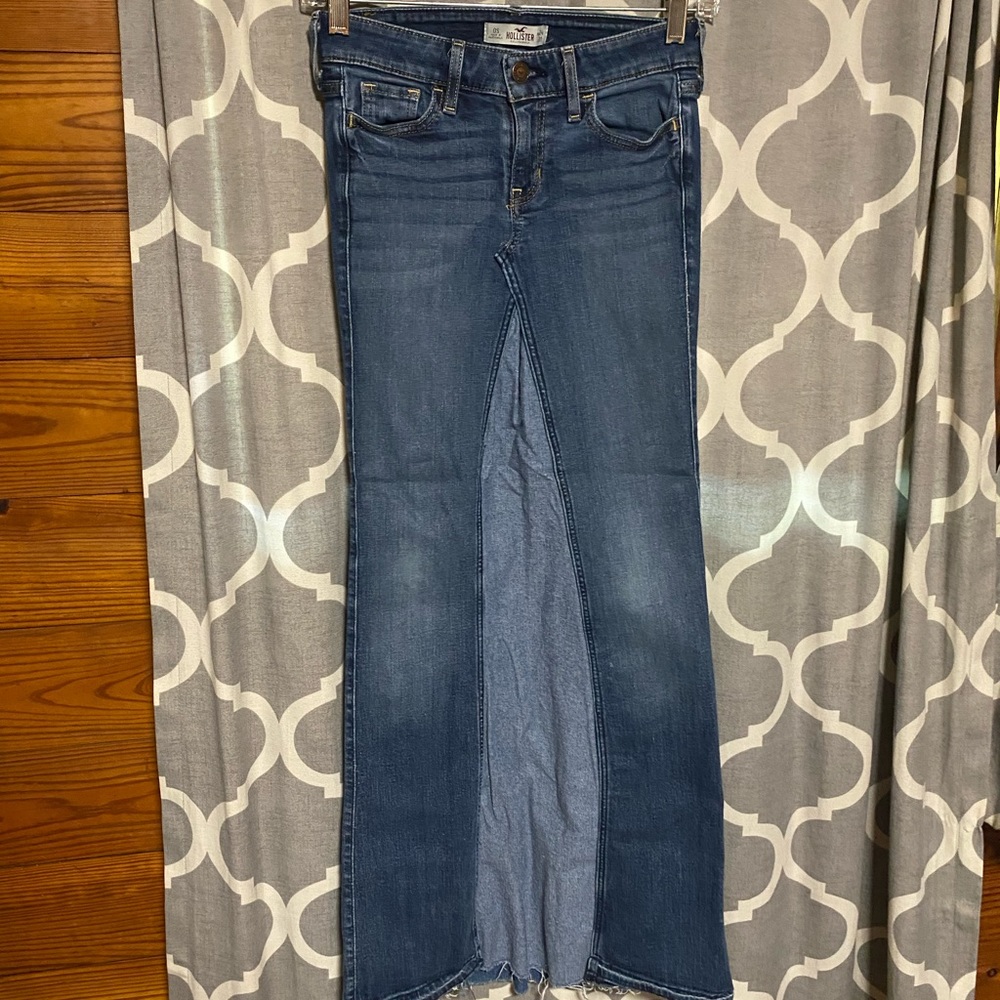 Long denim skirt